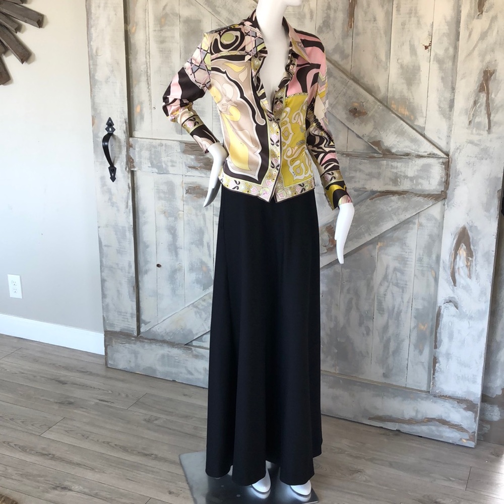 Vintage Amen Wardy Wool A-line skirt